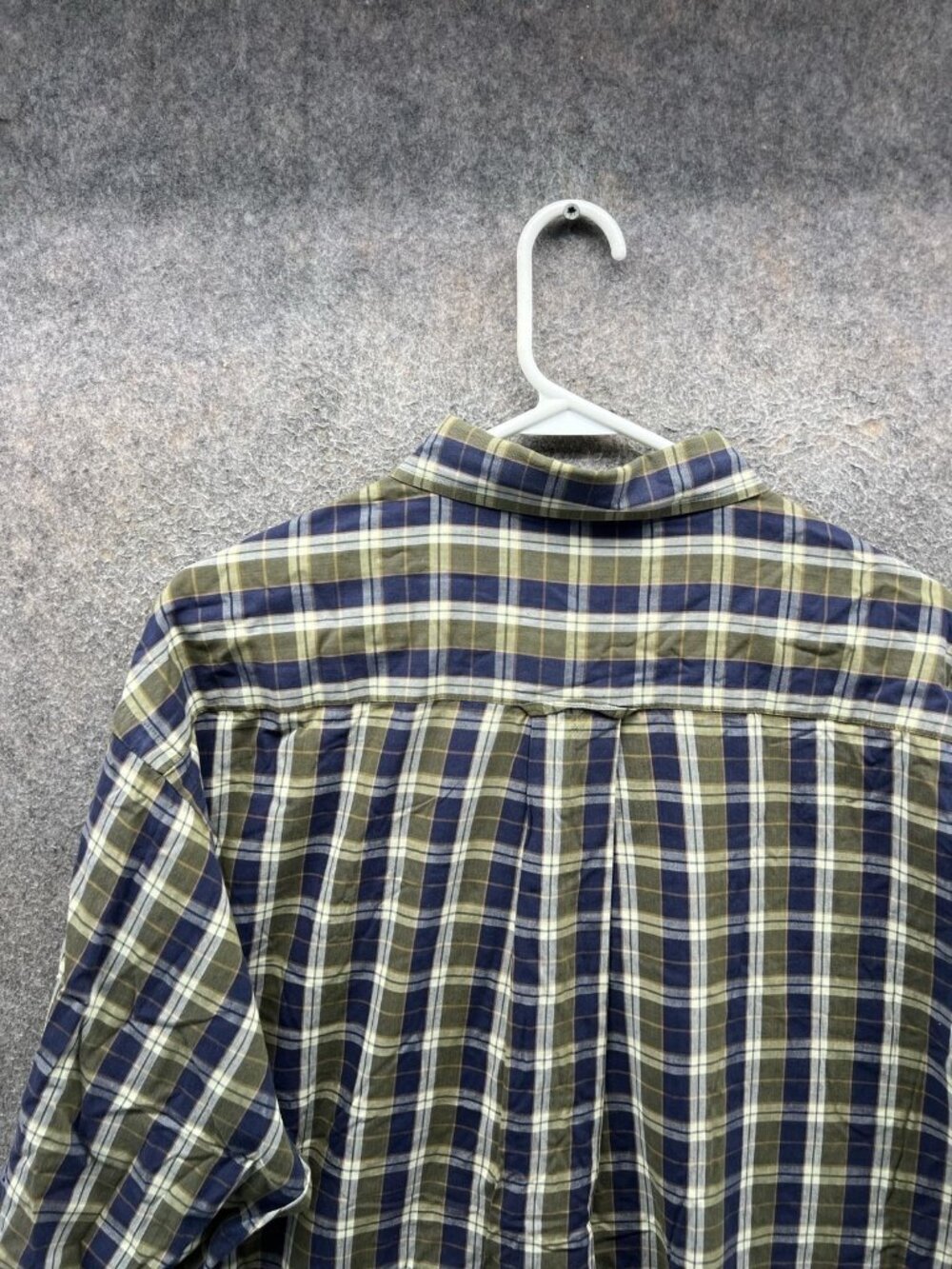 Orvis Shirt Men Large Blue Green Plaid Casual Button Down Cotton Preppy Outdoors - Picture 9 of 10